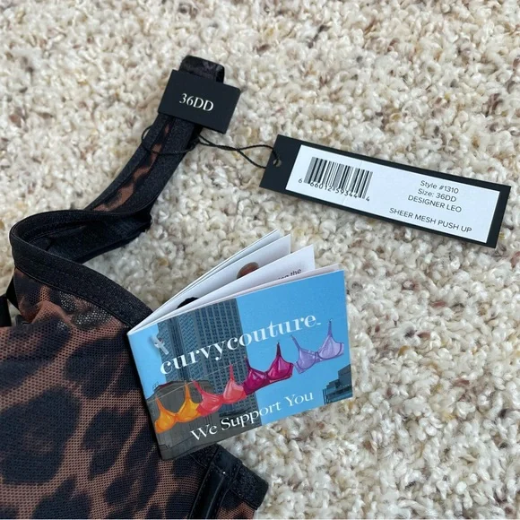 NWT Curvy Couture Animal Print Full Coverage Bra 36DD - Picture 5 of 9